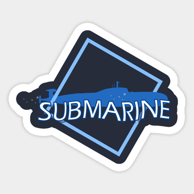 Submarine Sticker by Capturedtee